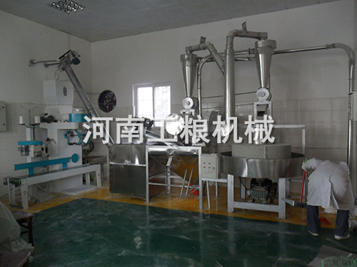 臥式100型自動上料石磨面粉機(jī)