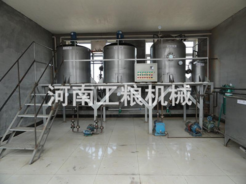 山東5噸級(jí)花生油精煉設(shè)備安裝案例