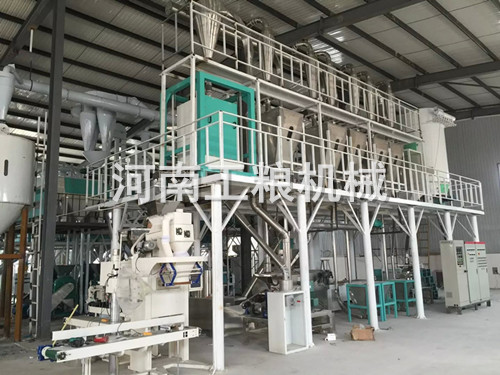 新鄉(xiāng)50噸玉米加工設(shè)備安裝案例