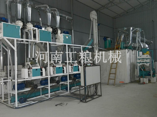 甘肅平?jīng)?組面粉機(jī)安裝案例