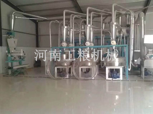 內(nèi)蒙古6組石磨面粉機(jī)安裝案例