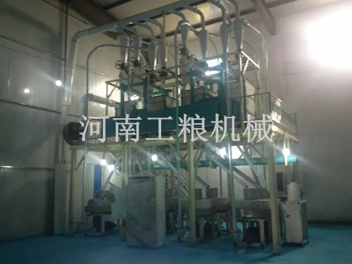 河南周口15噸級(jí)石磨面粉機(jī)安裝案例